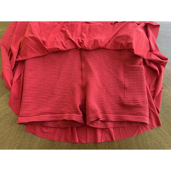 NEW All In Motion Women's High Rise Seamless Skort Red Size L Tennis Pickleball - Picture 3 of 7